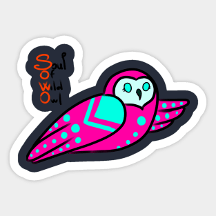 Soul Of Wild Owl Sticker